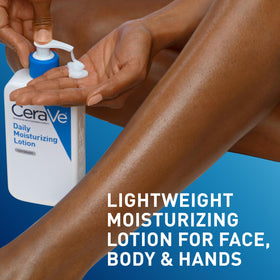 CeraVe Daily Moisturizing Lotion 19oz on a bathroom counter