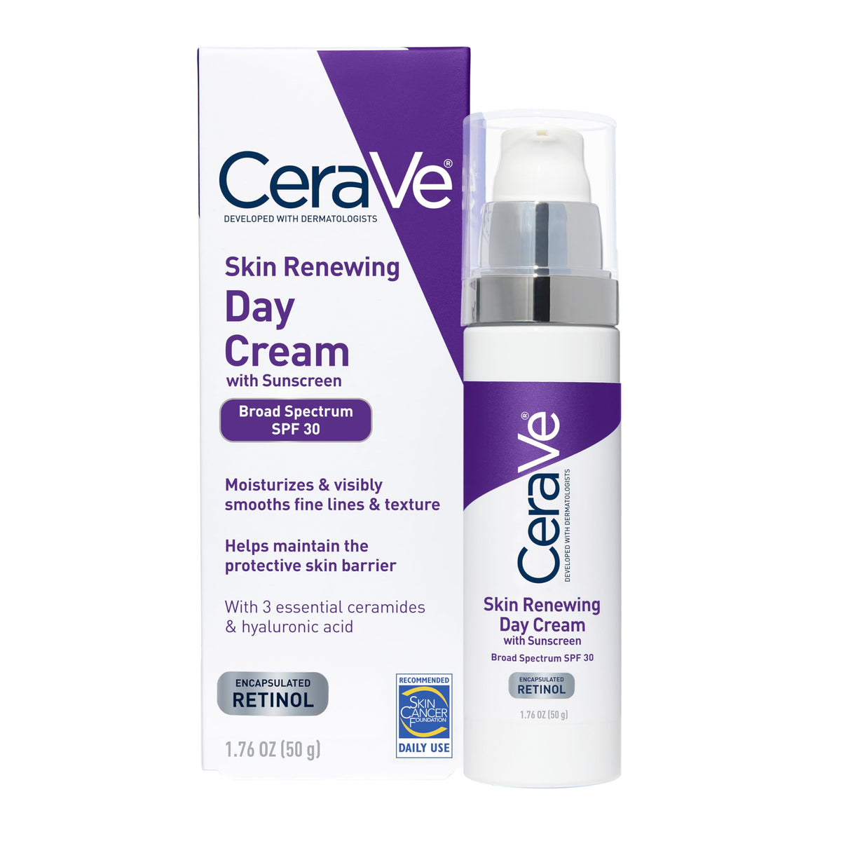 CeraVe Day Cream Anti-Aging Retinol Moisturiser front view