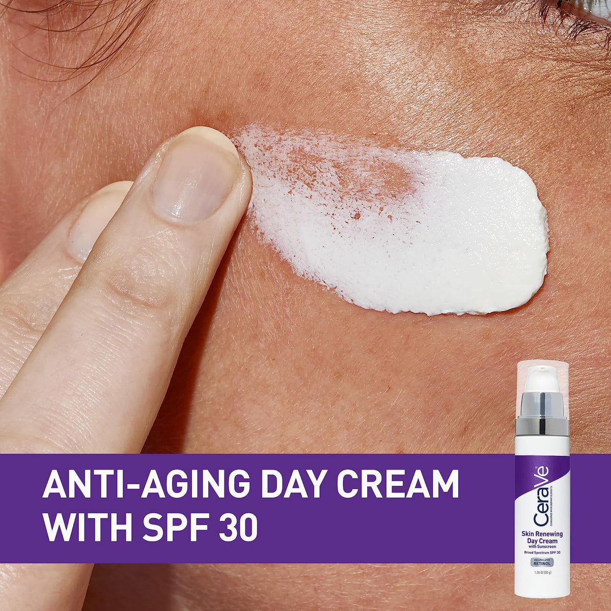 CeraVe Day Cream Anti-Aging Retinol Moisturiser texture close-up