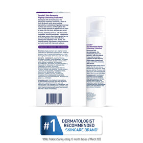 CeraVe Exfoliating Night Serum 17oz application on skin
