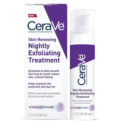 CeraVe Exfoliating Night Serum 17oz front view
