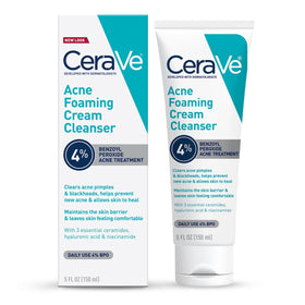 CeraVe Foaming Acne Cream Cleanser 5oz front view