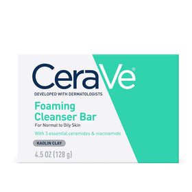 CeraVe Foaming Cleanser Bar front view, 4.5oz