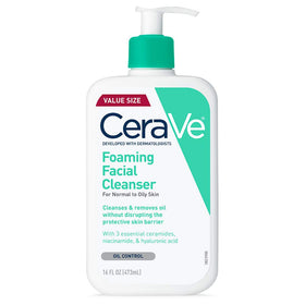 CeraVe Foaming Facial Cleanser 16fl oz front view