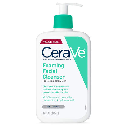 CeraVe Foaming Facial Cleanser 16fl oz front view
