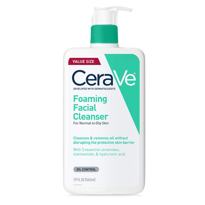 CeraVe Foaming Facial Cleanser 19oz front view