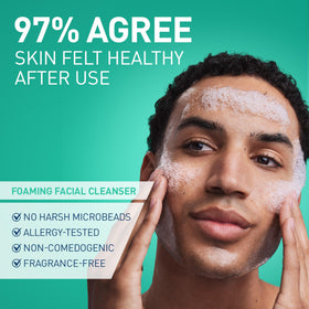 CeraVe Foaming Facial Cleanser lathering foam