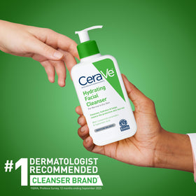 CeraVe Hydrating Cleanser 16oz on a skincare shelf
