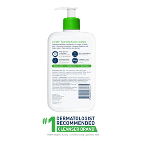 CeraVe Hydrating Cleanser 16oz with water splash