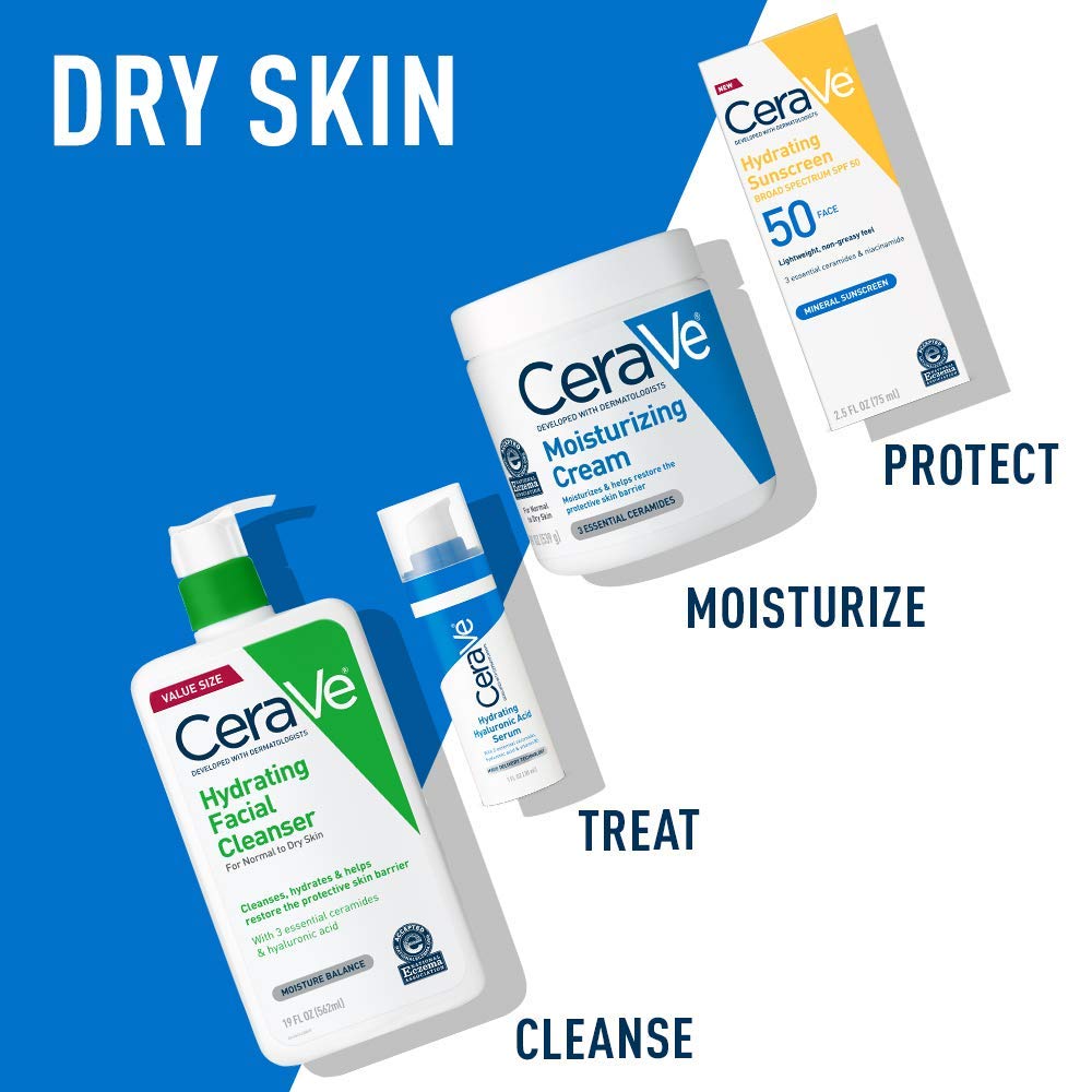 CeraVe Hydrating Facial Cleanser application scene