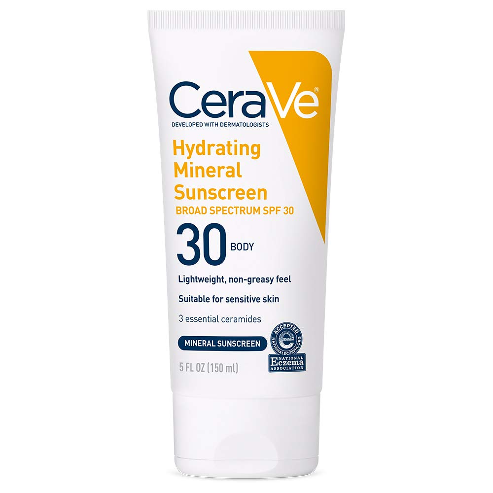 CeraVe Hydrating Mineral Sunscreen SPF 30 5oz front view