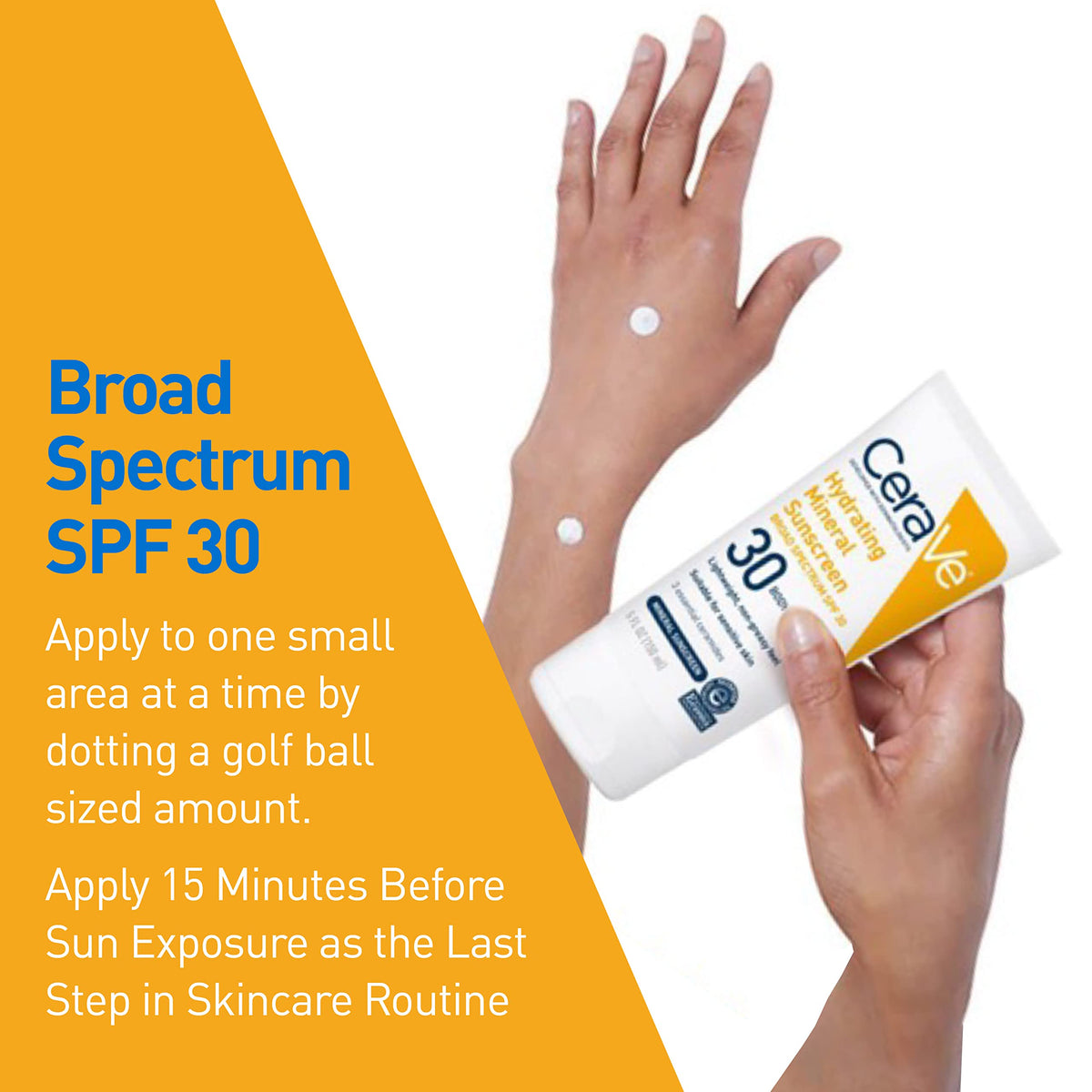 CeraVe Hydrating Mineral Sunscreen SPF 30 5oz packaging details