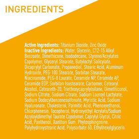 CeraVe Hydrating Mineral Sunscreen SPF 50 2.5oz ingredients list