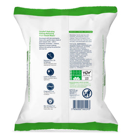 CeraVe Makeup Remover Wipes showing the biodegradable plant-based cloth