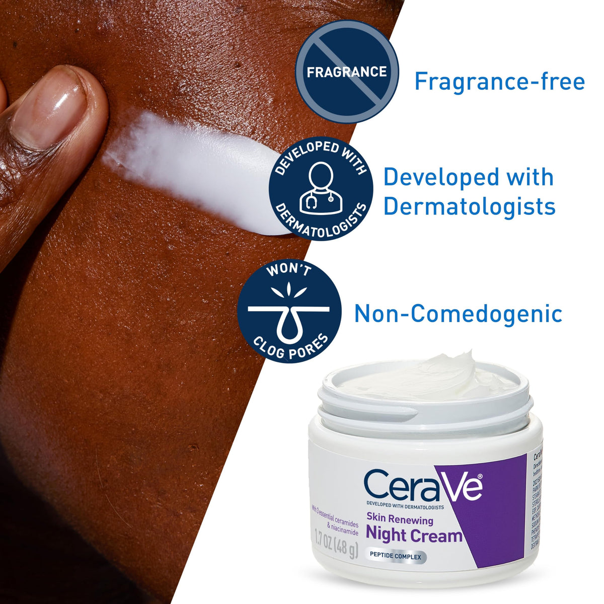 CeraVe Night Cream 1.7oz texture close-up