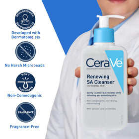 CeraVe Renewing Salicylic Acid Cleanser 16oz side view