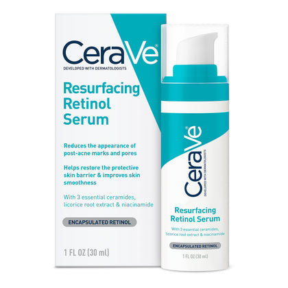 CeraVe Resurfacing Retinol Face Serum 1oz front view