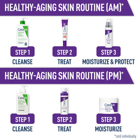 CeraVe Skin Brightening Serum on a bathroom counter
