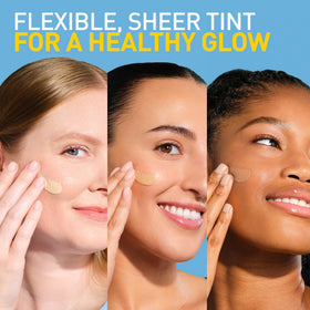 CeraVe Tinted Sunscreen for Face, Light shade application on skin