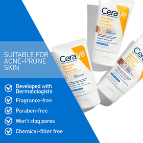 CeraVe Tinted Sunscreen for Face, Light shade packaging