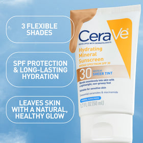 CeraVe Tinted Sunscreen for Face SPF 30 in lifestyle setting