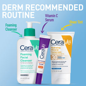 CeraVe Tinted Sunscreen SPF 30 Deep Shade lifestyle use