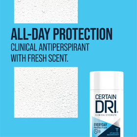 Certain Dri Antiperspirant side view showing packaging details