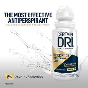 Certain Dri Clinical Antiperspirant Roll-On lifestyle scene with user