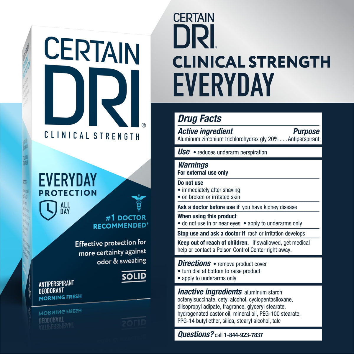 Certain Dri Everyday Strength Clinical Antiperspirant travel-friendly size