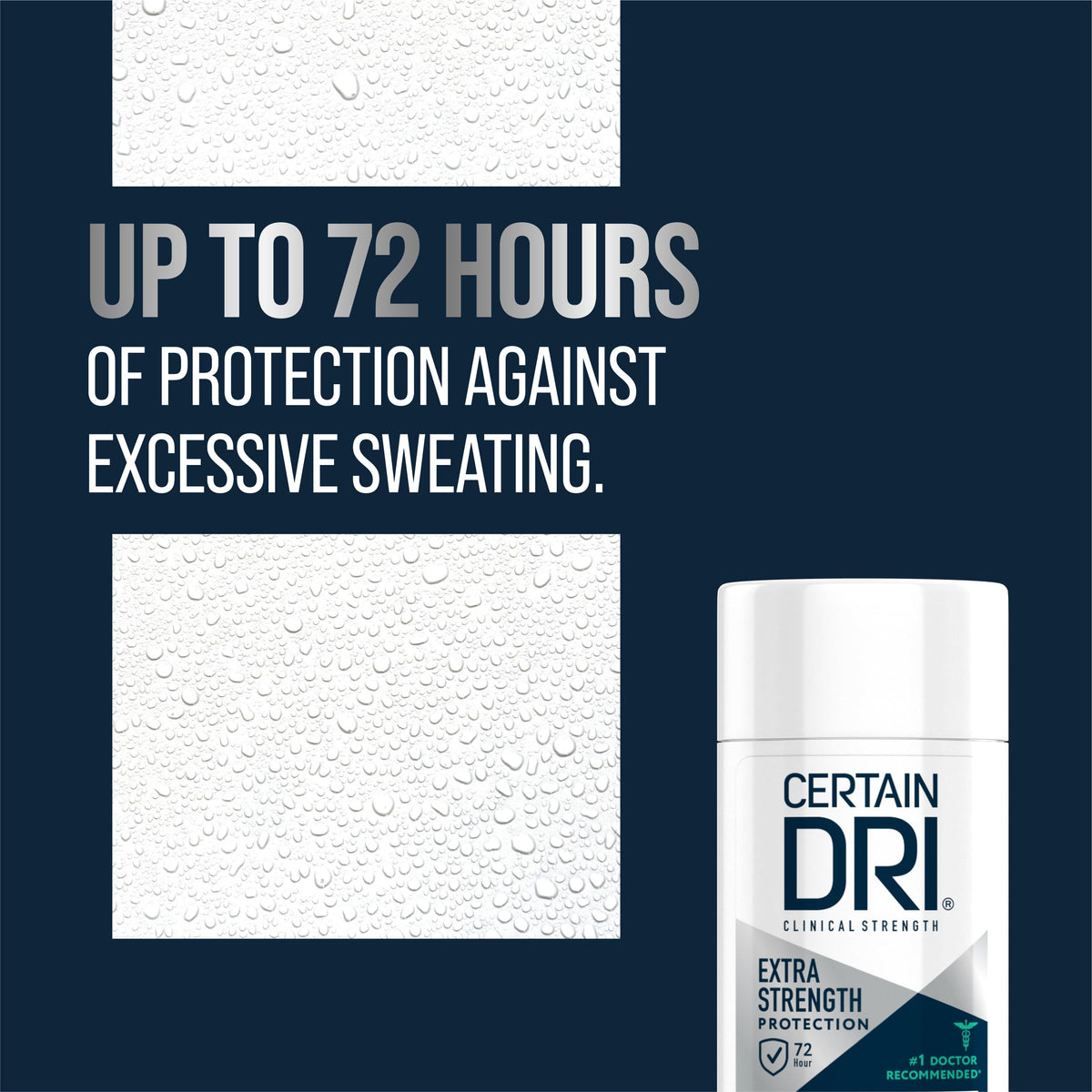 Certain Dri Extra Strength Antiperspirant back view