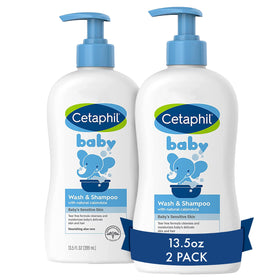 Cetaphil Baby Shampoo & Body Wash 2-pack front view