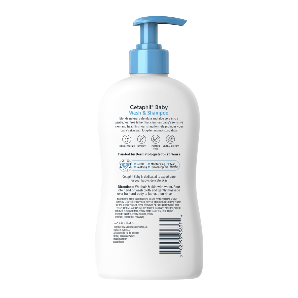 Cetaphil Baby Shampoo & Body Wash with baby towel