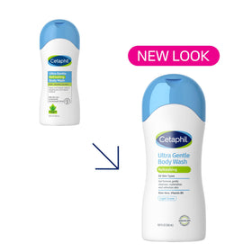 Cetaphil body wash showing texture on hand