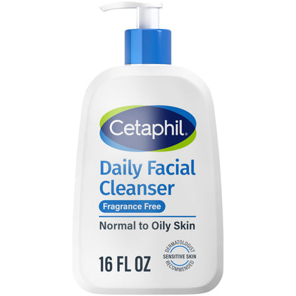 Cetaphil Daily Facial Cleanser 16oz front view