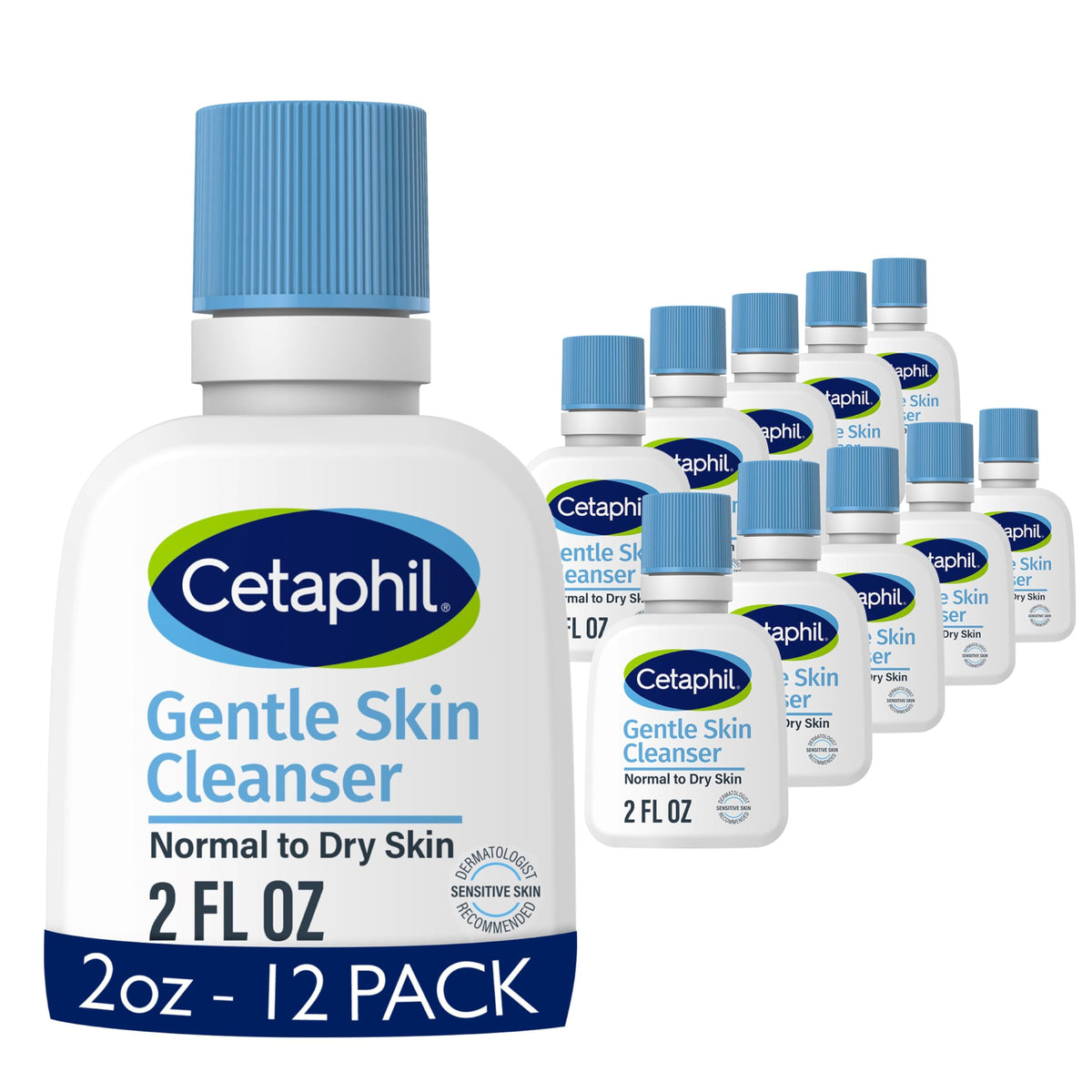 Cetaphil Gentle Cleanser 2 fl oz travel size front view