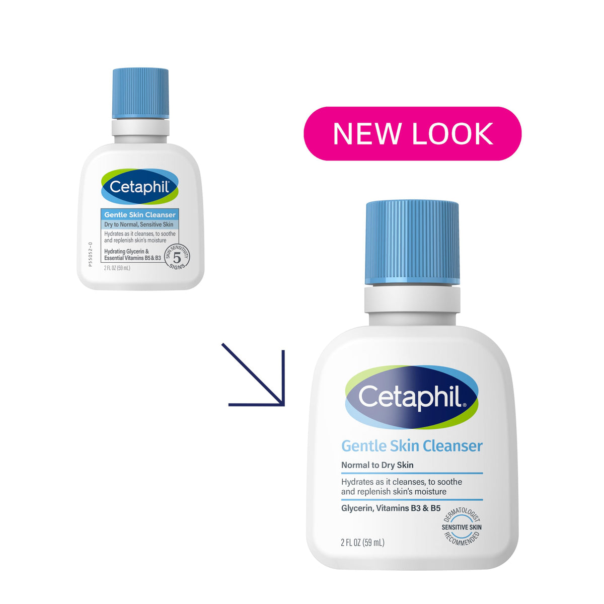 Cetaphil Gentle Cleanser packaging with ingredients listed