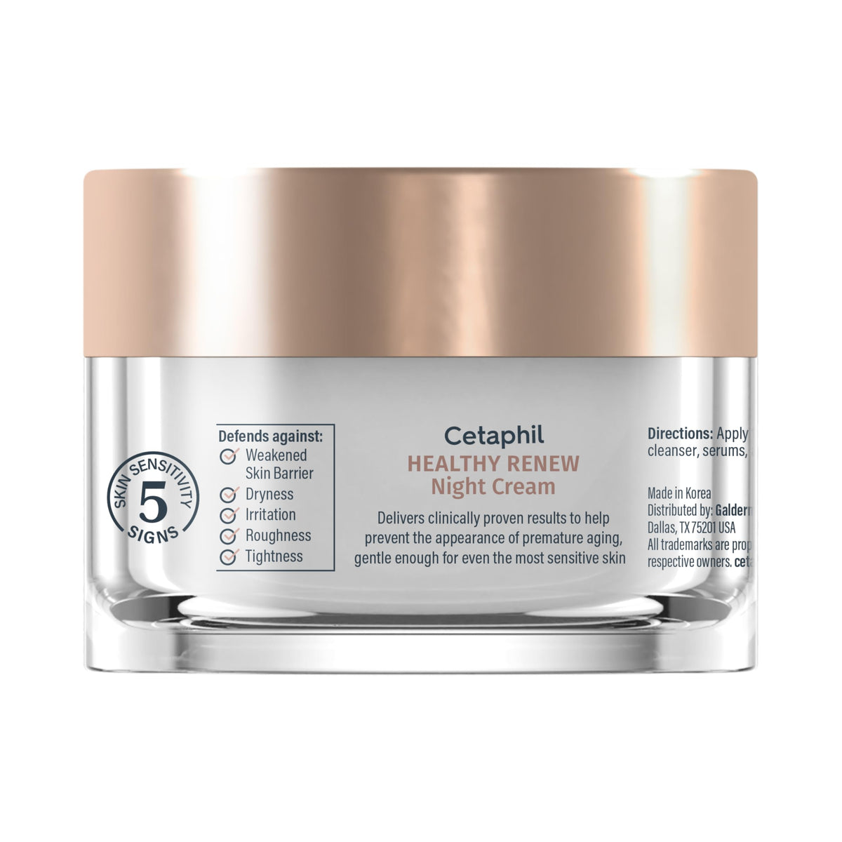 Cetaphil Healthy Renew Night Face Cream in a skincare routine