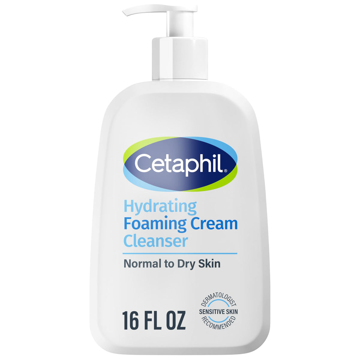 Cetaphil Hydrating Foaming Cream Cleanser 16 fl oz front view