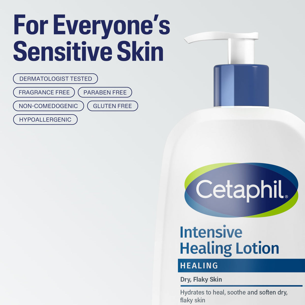 Cetaphil Intensive Healing Body Lotion 16 fl oz cap open