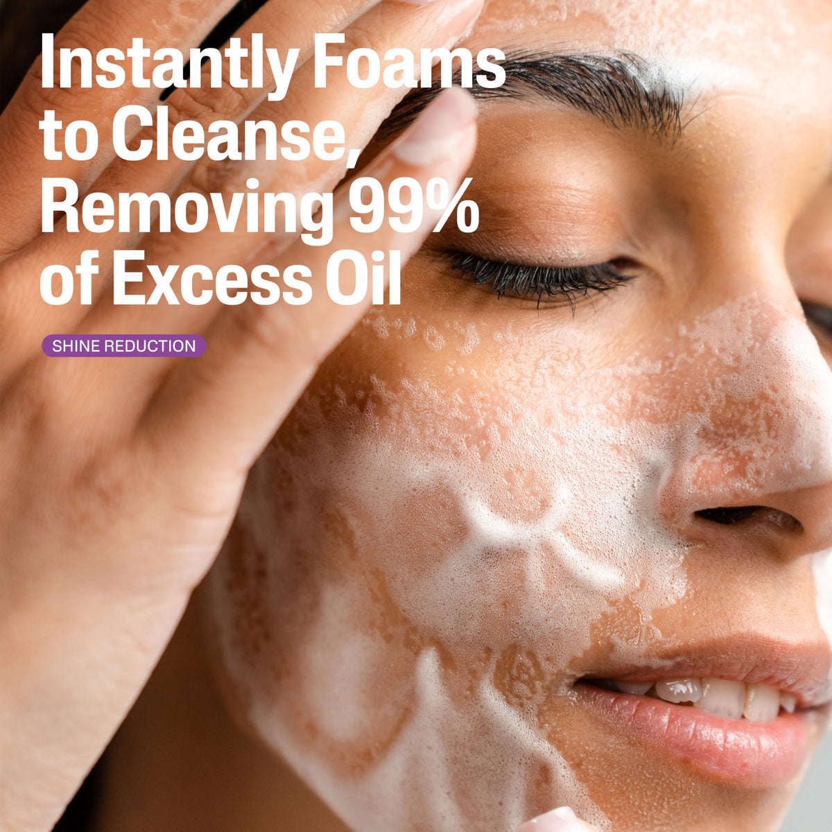 Cetaphil Pro Oil Removing Foaming Face Wash texture close-up