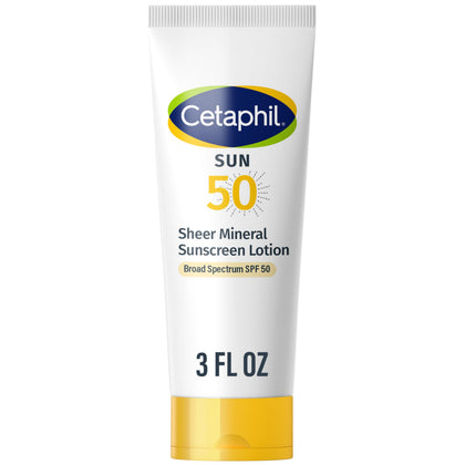Cetaphil Sheer Mineral Sunscreen Lotion SPF 50 front view