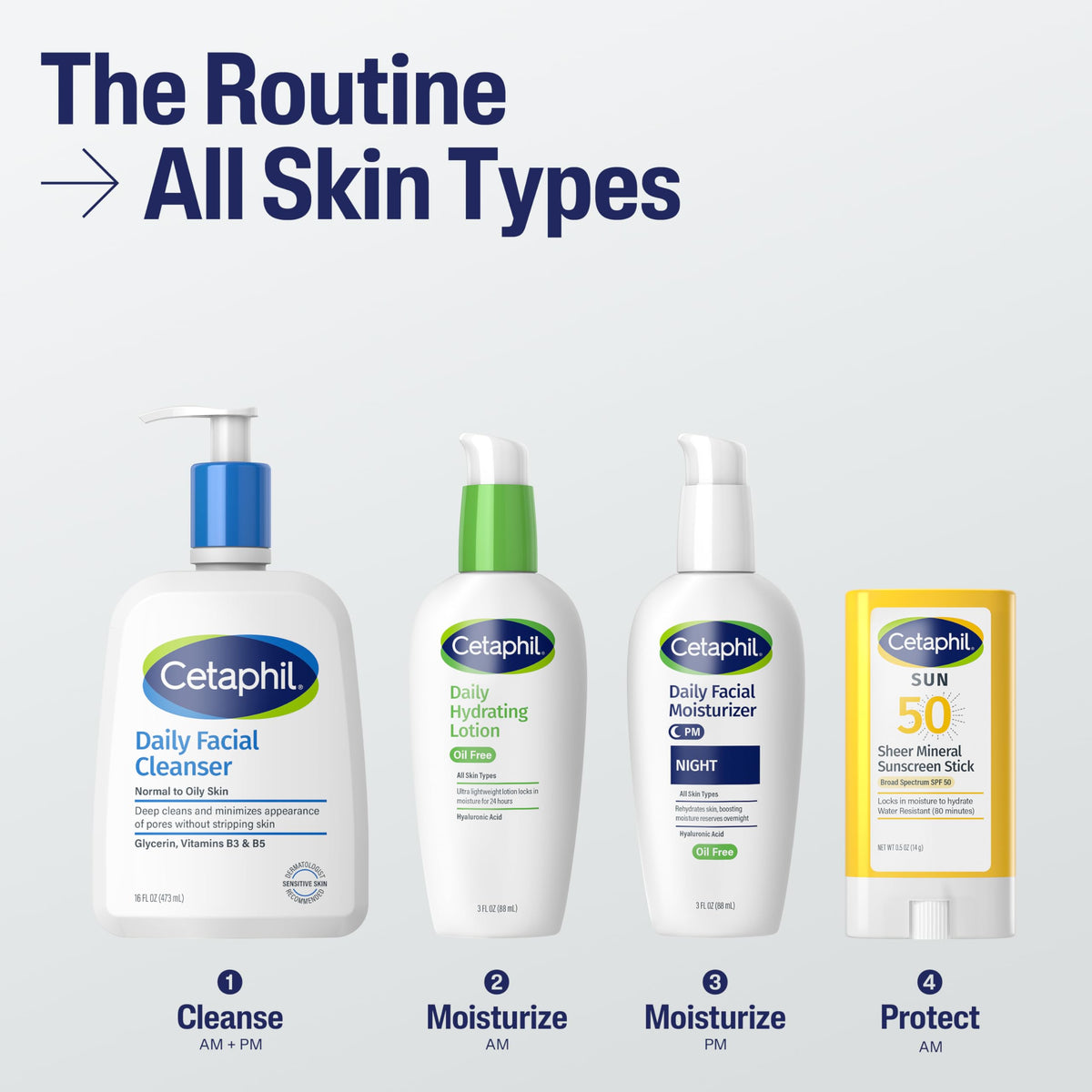 Cetaphil Sheer Mineral Sunscreen Stick top view