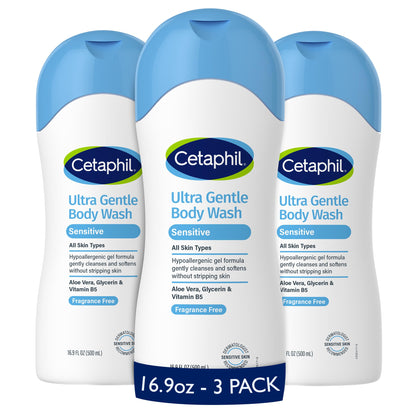 Cetaphil Ultra Gentle Body Wash 16.9oz front view
