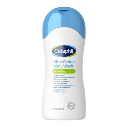 Cetaphil Ultra Gentle Refreshing Body Wash 16.9 fl oz front view