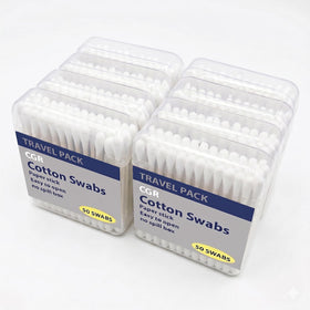 CGR 400pcs Travel Cotton Swabs reclosable box set