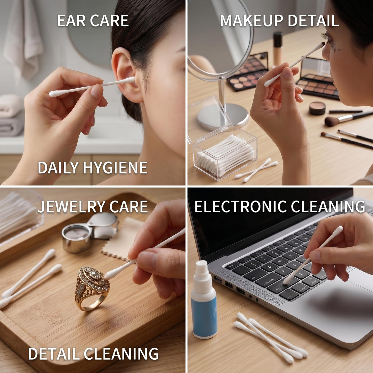 CGR cotton swabs for precise makeup application