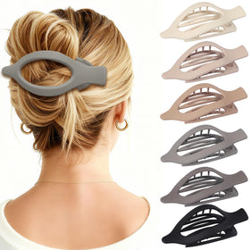 CHANDAT Flat Hair Clip 6 pcs in multicolour front view