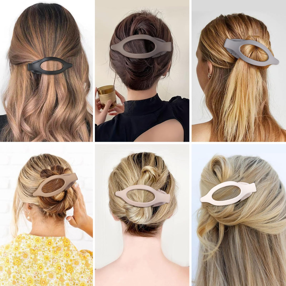 CHANDAT Flat Hair Clip in use while washing face