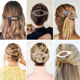 CHANDAT Flat Hair Clip in use while washing face