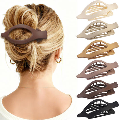 CHANDAT Flat Hair Clip set of 6 multicoloured clips